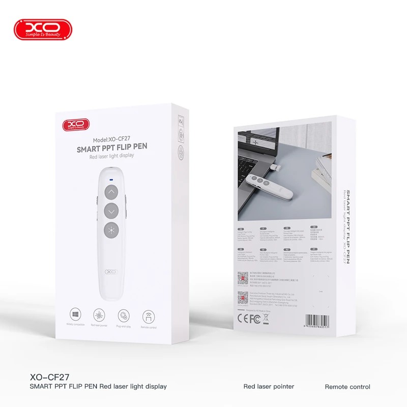 پوینتر پرزنتر ایکس او XO-CF27 Smart PPT Flip Pen