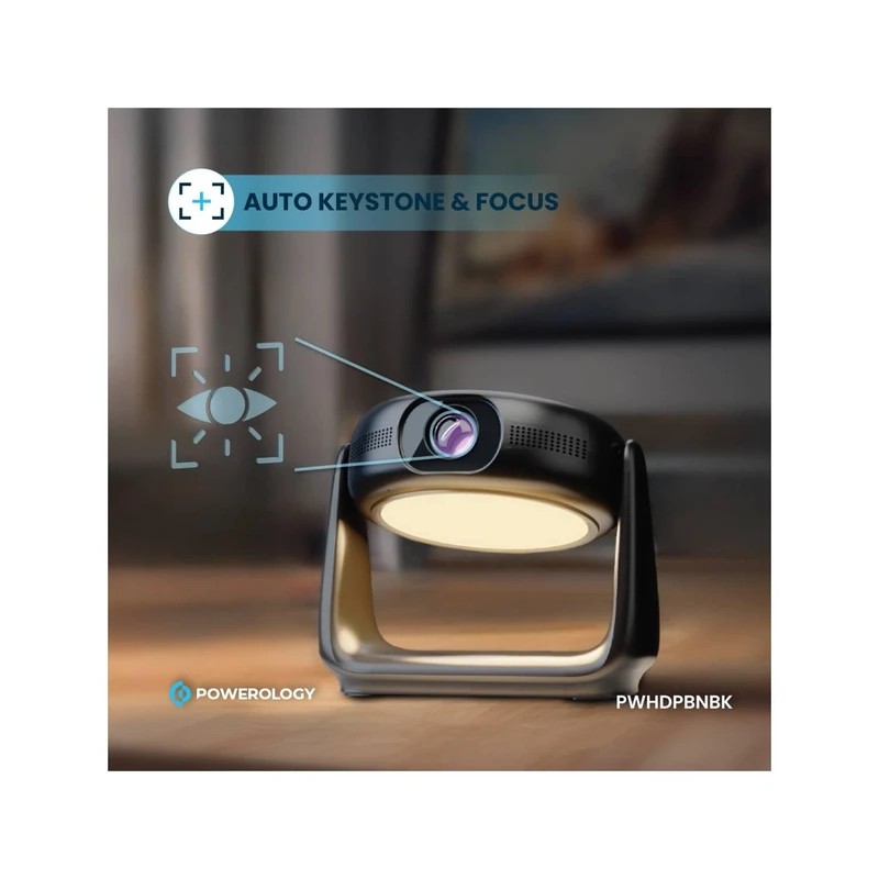ویدئو پروژکتور شارژی قابل حمل پاورولوژی Powerology Full HD Portable Video Projector PWHDPBNBK