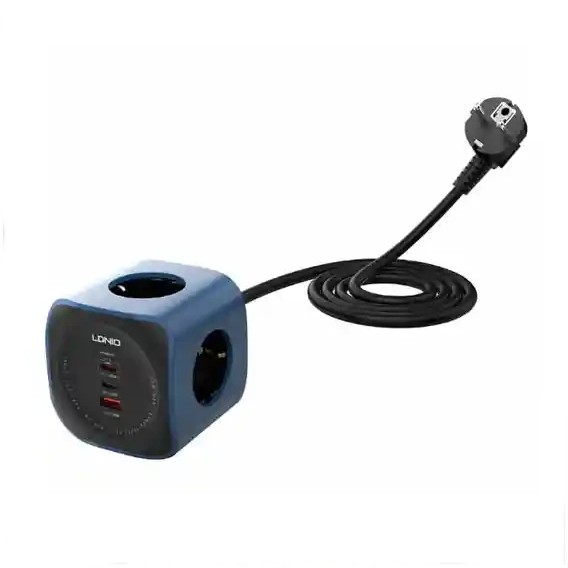 چند راهی برق 6 کاره الدینیو Ldnio Power Socket Cube SE3338