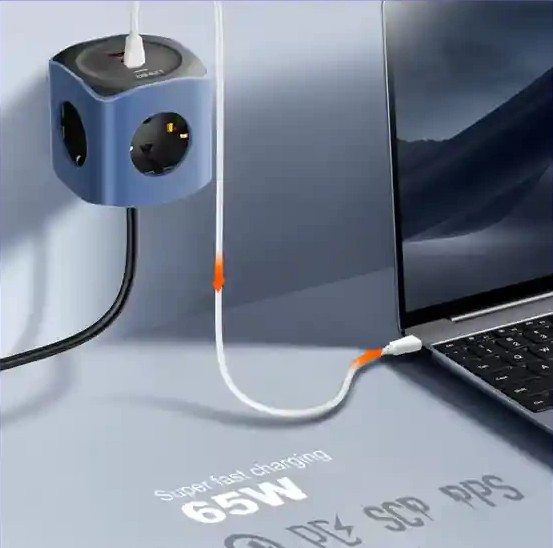 چند راهی برق 6 کاره الدینیو Ldnio Power Socket Cube SE3338
