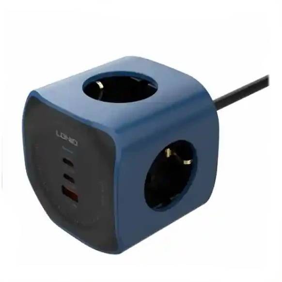 چند راهی برق 6 کاره الدینیو Ldnio Power Socket Cube SE3338