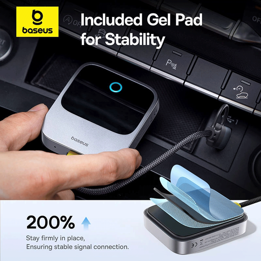 دانگل بلوتوث CarPlay خودرو بیسوس C10745100813-00 BS-CG027