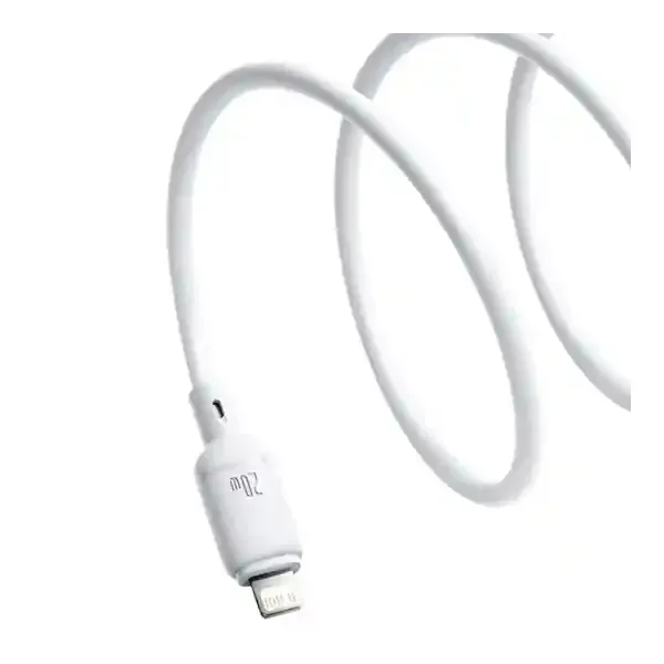 کابل شارژ لایتنینگ به تایپ سی یک متر بیسوس Baseus Silky Series 1m 20W USB-C to lightning CB000116