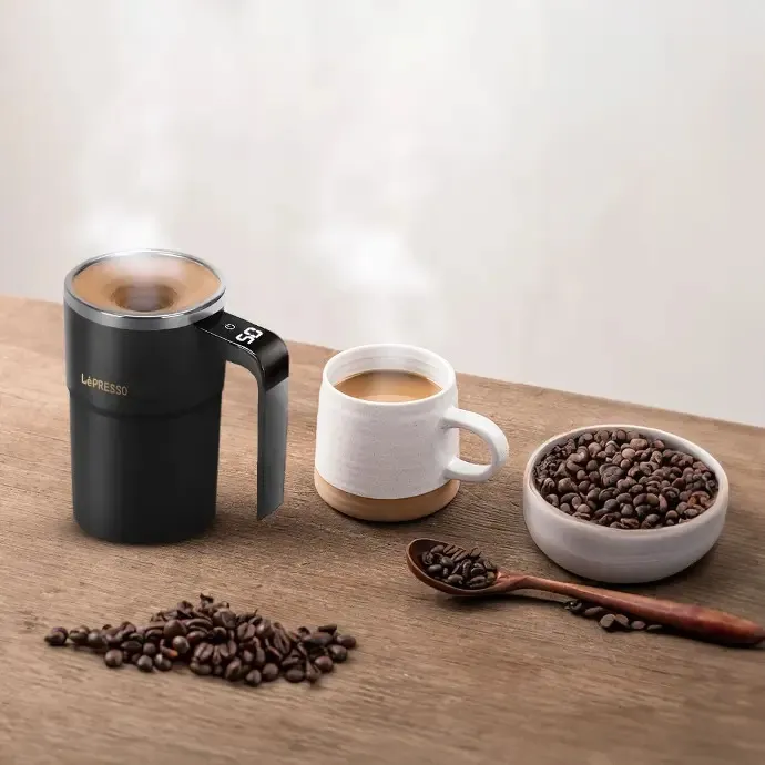 ماگ همزن مغناطیسی لپرسو LePresso Stirmagic Auto Stirring Mug LPCFFM0018