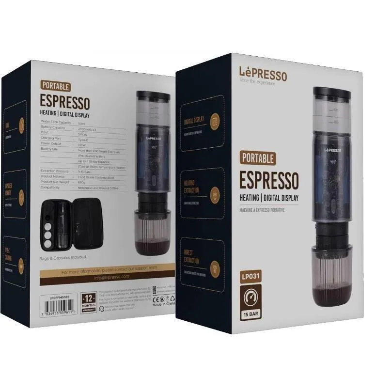 اسپرسوساز قابل حمل لپرسو LePresso Portable Mini Espresso Machine with Travel Pouch LPCFFM0031