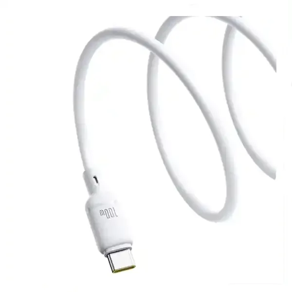 کابل تایپ سی 100 وات یک متر بیسوس Baseus Silky Series 1m 100W USB to USB-C CB000113