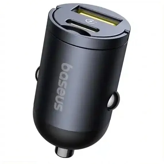 شارژر فندکی دو پورت 30 وات بیسوس Baseus Tiny Star U+C Mini Car Charger VCHXX-UC