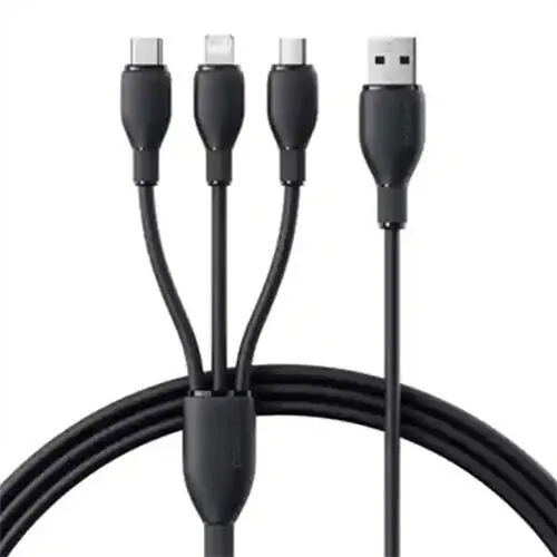 کابل سه سر 1.3 متر بیسوس Baseus 3.5A Ultra-Fast Charging Cable CB000161