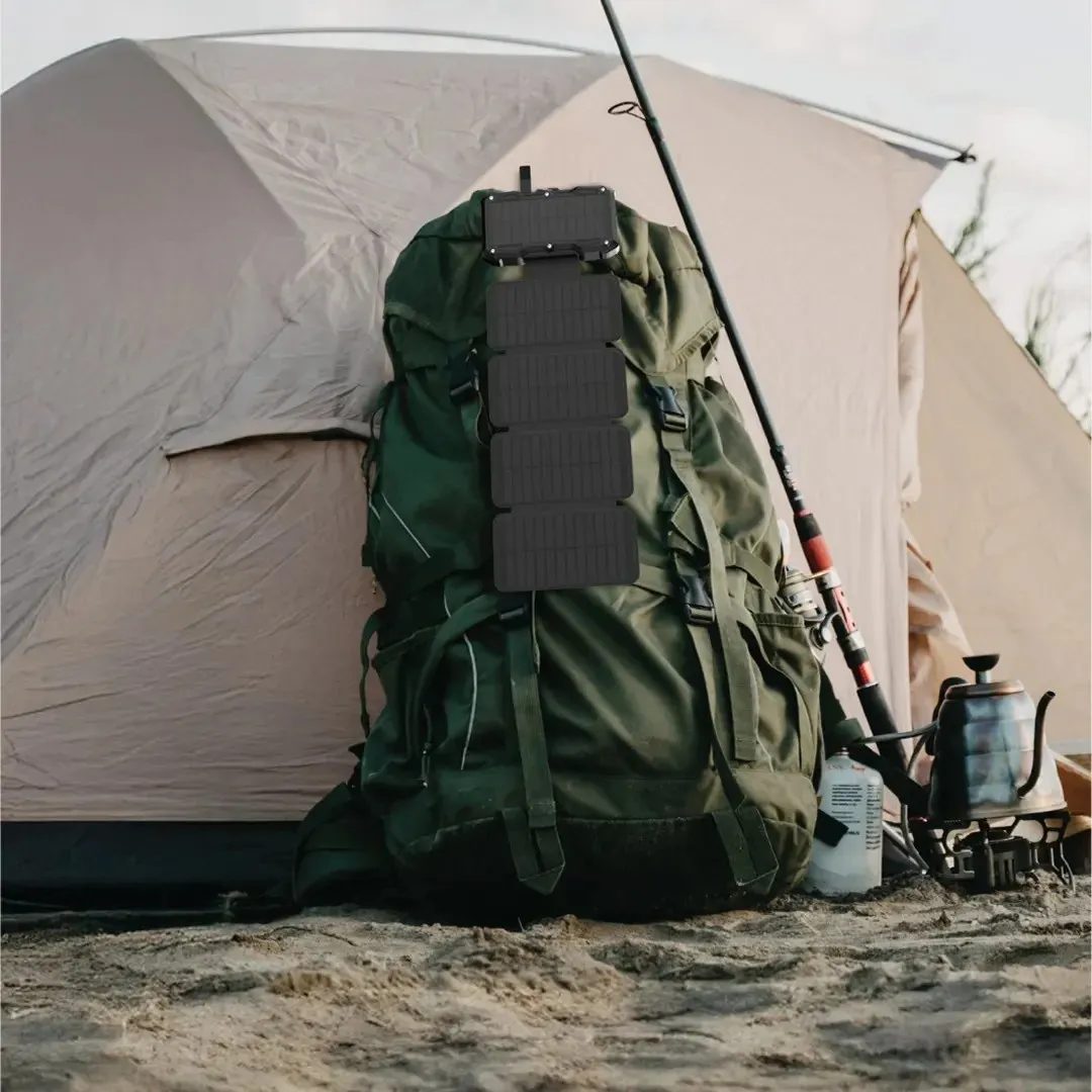 پاوربانک خورشیدی 5 پنل 20000 گرین لاین Green Lion Solar 5-Panel Power Bank GNSOL5PN20BK