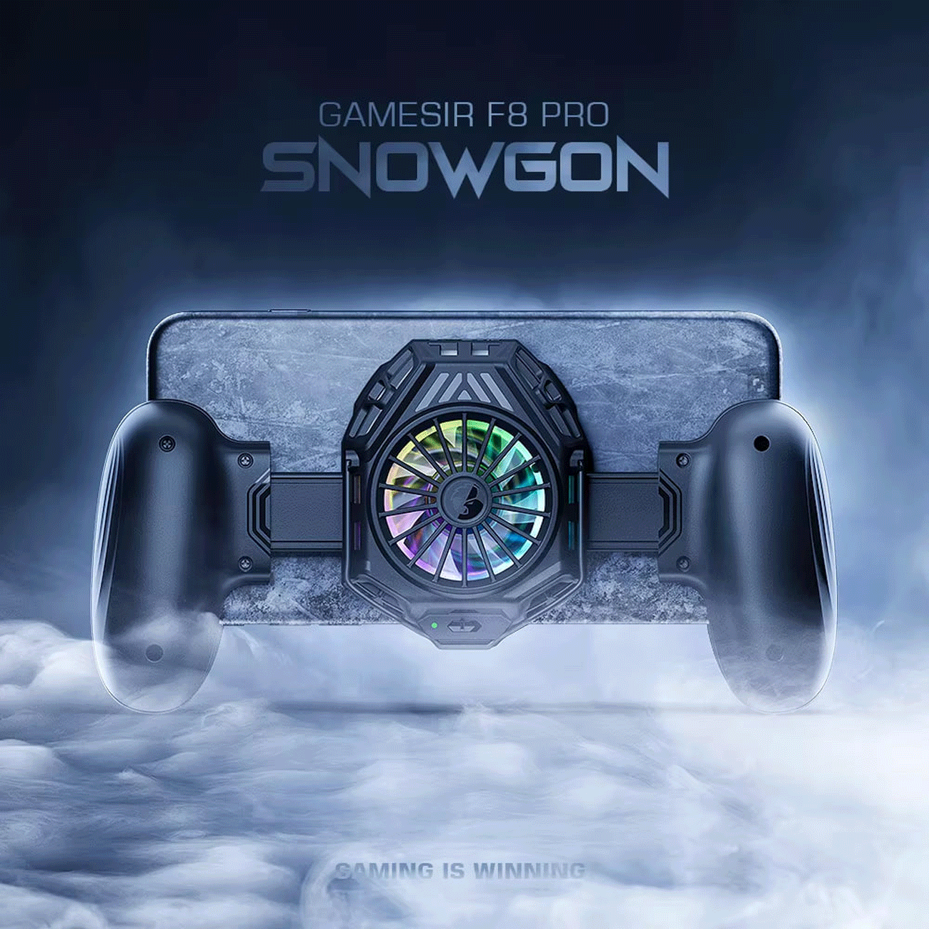 دسته بازی موبایل خنک‌کننده برای اندروید و iPhone گیمسر F8 Pro Snowgon