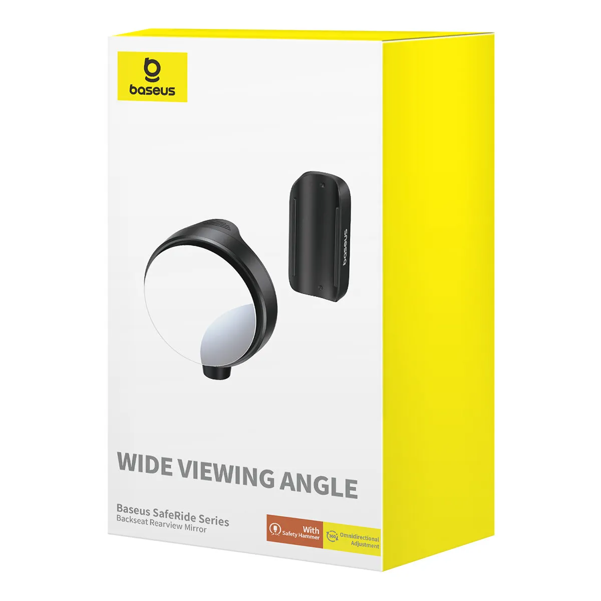 آینه عقب و چکش اضطراری بیسوس Baseus Wide Viewing Angle Mirror HSJ-01
