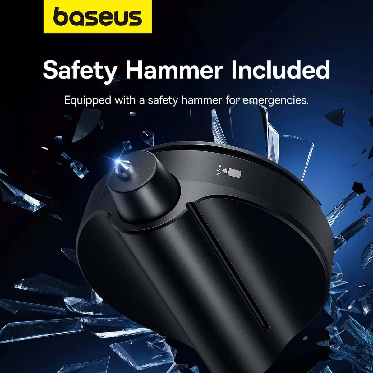 آینه عقب و چکش اضطراری بیسوس Baseus Wide Viewing Angle Mirror HSJ-01