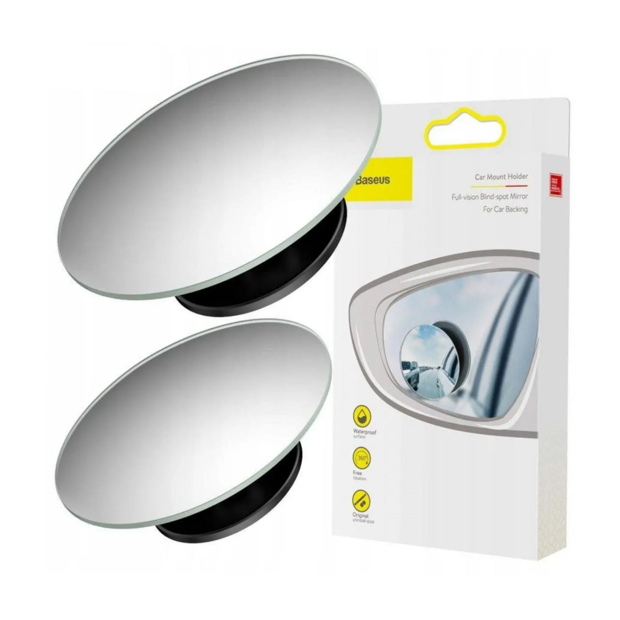 پک دو عددی آینه نقطه کور خودرو بیسوس Baseus Full View Blind Spot Rearview Mirrors ACMDJ-01