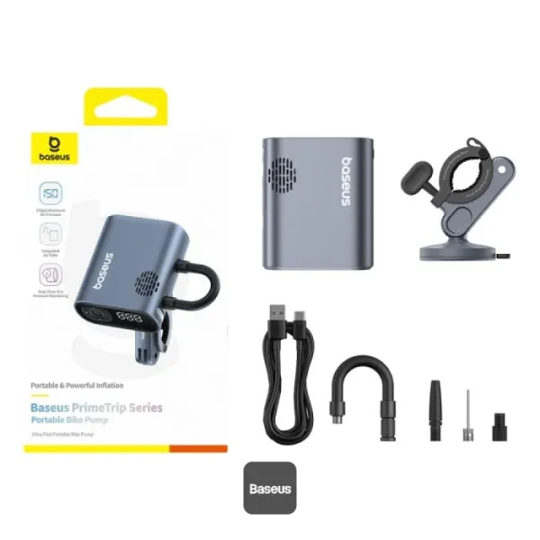 پمپ باد دوچرخه و موتور بیسوس Baseus PrimeTrip Portable Bike Pump BS-CG023