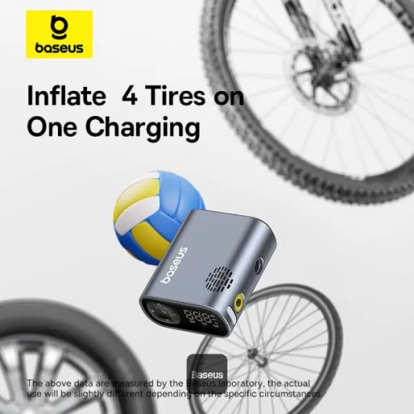 پمپ باد دوچرخه و موتور بیسوس Baseus PrimeTrip Portable Bike Pump BS-CG023