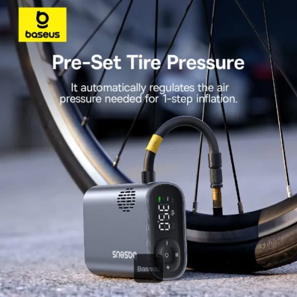 پمپ باد دوچرخه و موتور بیسوس Baseus PrimeTrip Portable Bike Pump BS-CG023