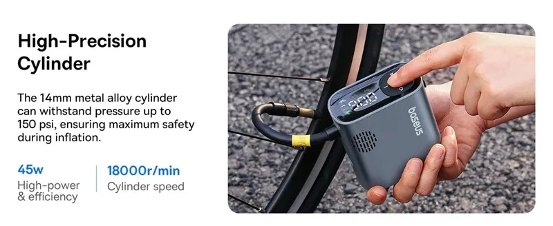 پمپ باد دوچرخه و موتور بیسوس Baseus PrimeTrip Portable Bike Pump BS-CG023