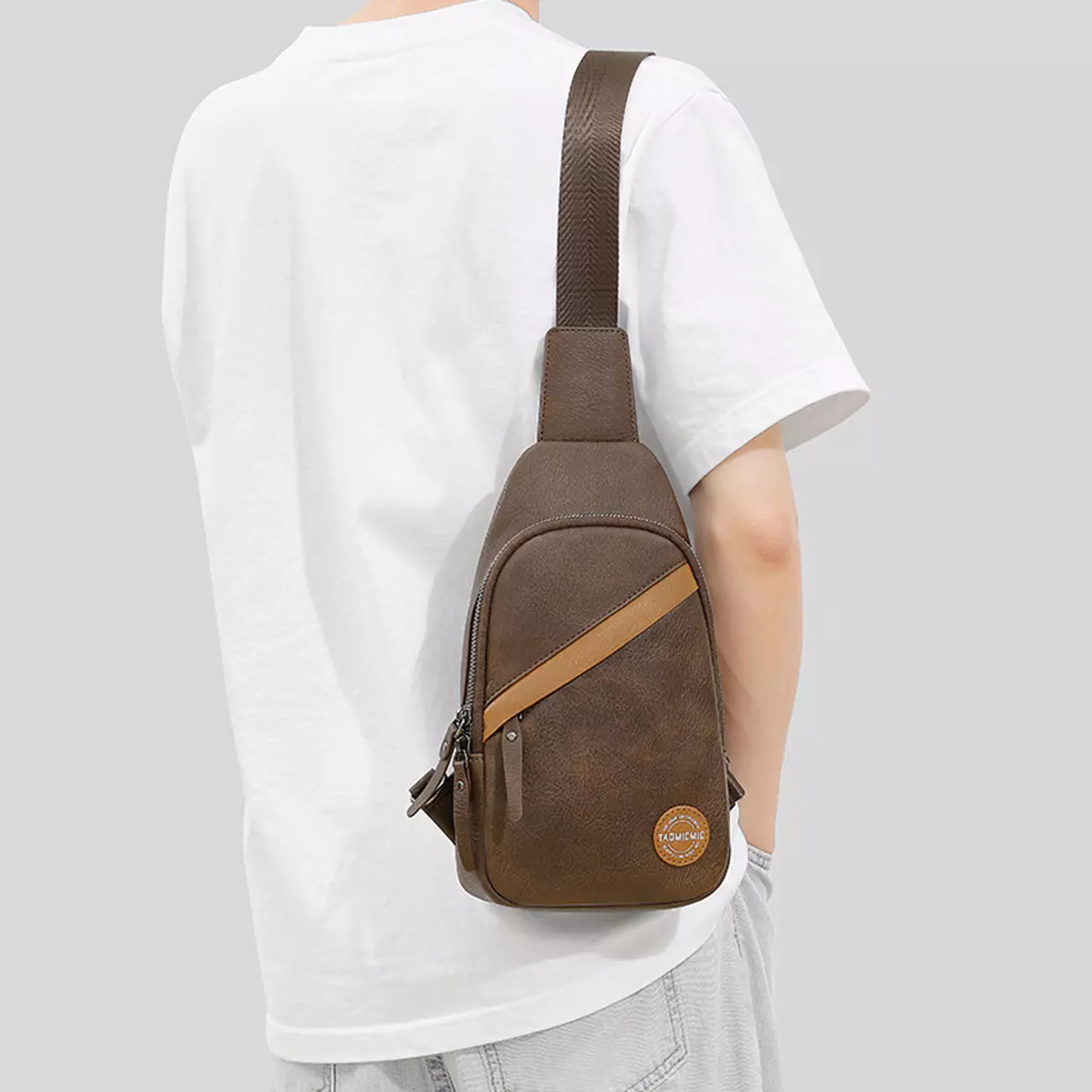 کوله کراس بادی چرمی تائومیک میک S3162