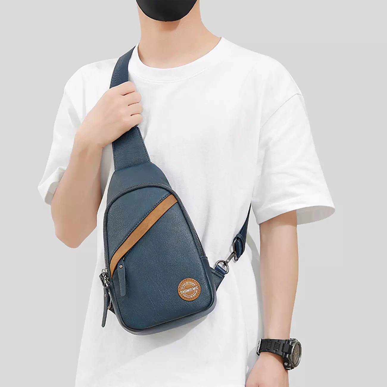 کوله کراس بادی چرمی تائومیک میک S3162