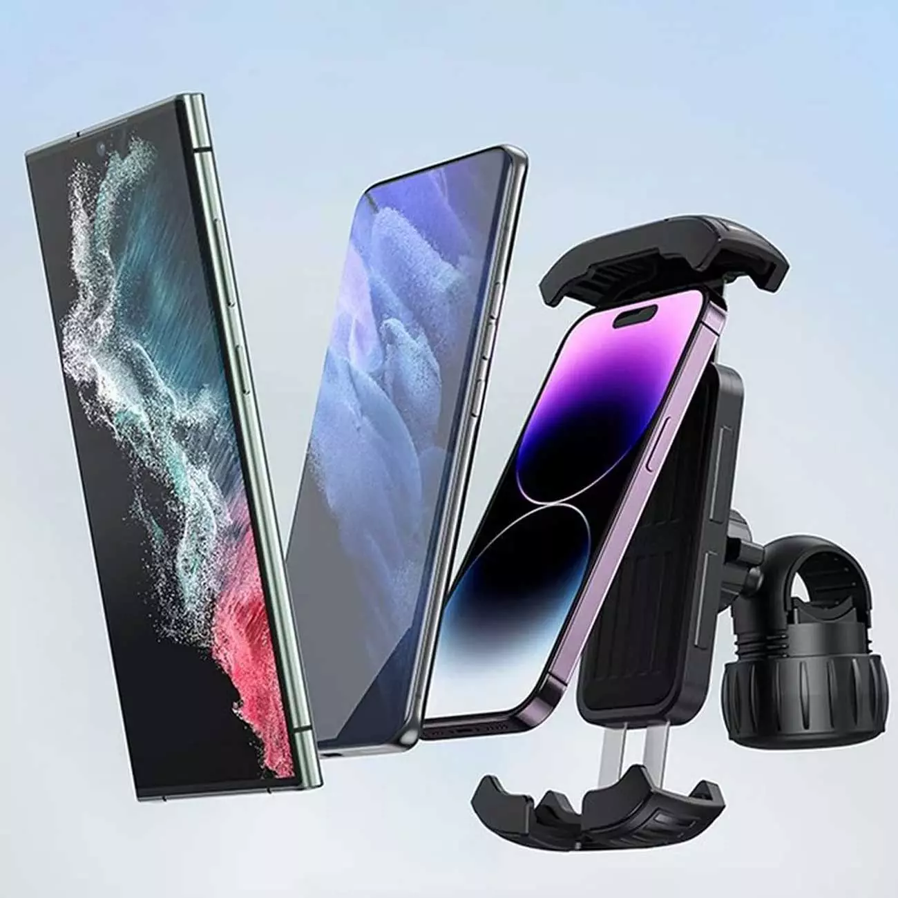هولدر موبایل دوچرخه و موتورسیکلت بیسوس BS-CM024 QuickGo