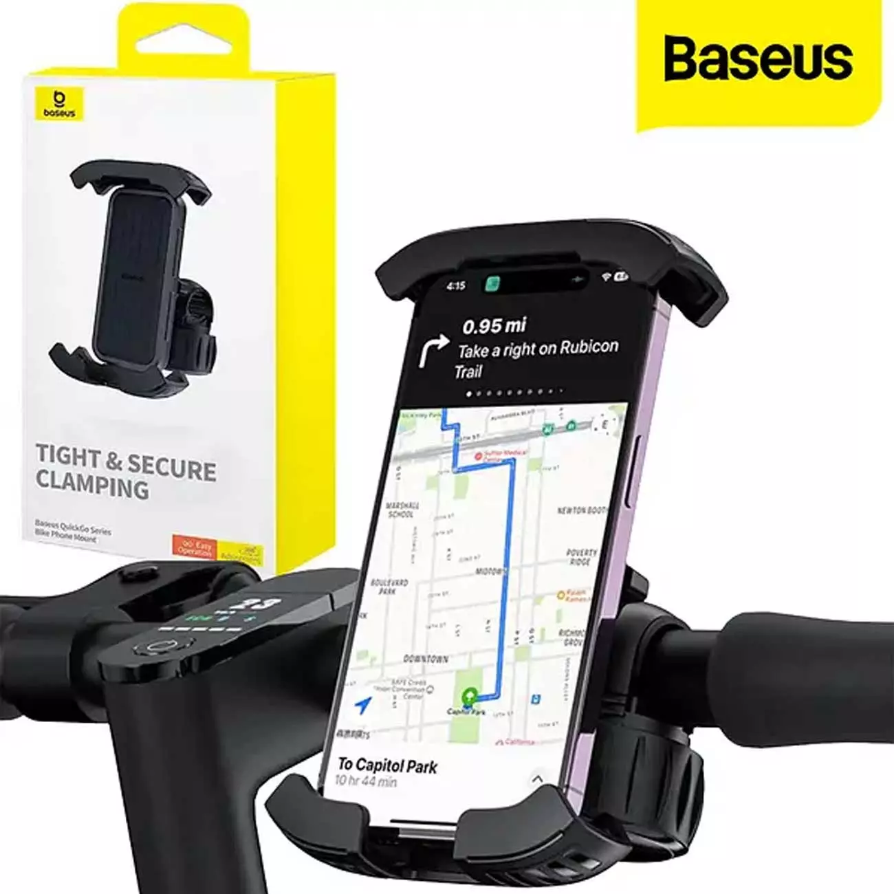 هولدر موبایل دوچرخه و موتورسیکلت بیسوس BS-CM024 QuickGo