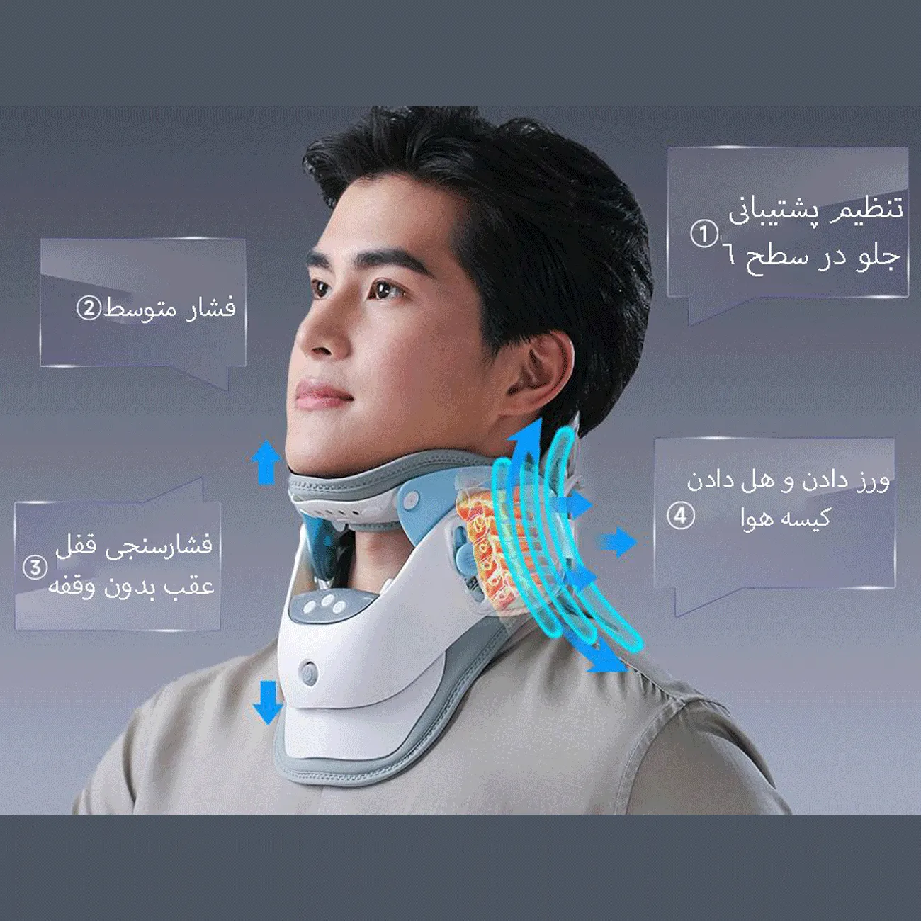 ماساژور حرارتی گردن و شانه شارژی قابل حمل کولاکس شیائومی KULAX HC(Z)60-HMBD-01