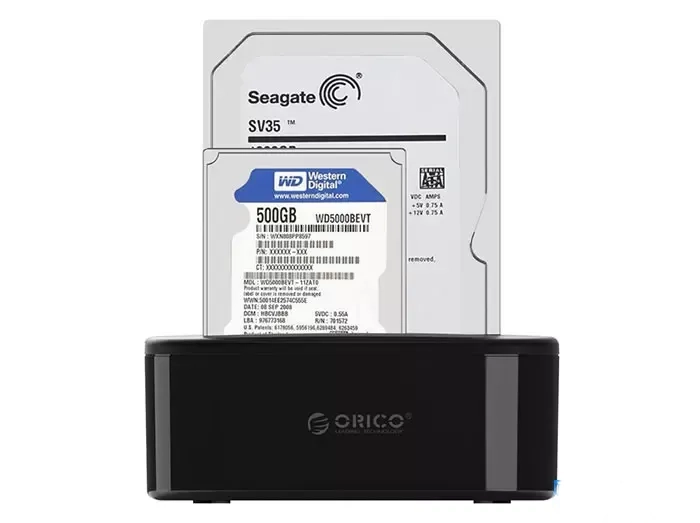 داک هارددیسک اینترنال اوریکو Orico 2.5-3.5 inch USB3.0 Hard Drive Dock 6218US3
