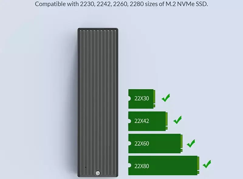 باکس هارد درایو نسل دو M2.0 NVMe اوریکو با سرعت 10 گیگابیت بر ثانیه ORICO-M2PV-C3 M.2 NVMe SSD Enclosure