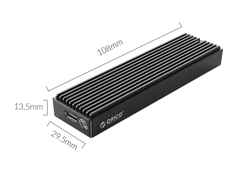 باکس هارد درایو نسل دو M2.0 NVMe اوریکو با سرعت 10 گیگابیت بر ثانیه ORICO-M2PV-C3 M.2 NVMe SSD Enclosure