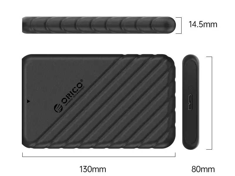 باکس هارد 2.5 اینچی اوریکو با رابط خارجی میکرو یو اس بی ORICO 2.5 inch 25PW1-U3 USB3.0 Micro-B Hard Drive Enclosure