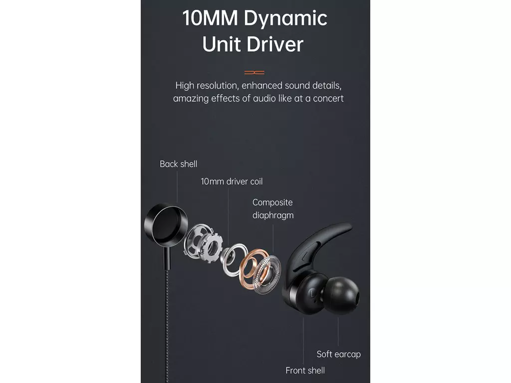 هندزفری سیمی گیمینگ حرفه‌ای تایپ‌سی مک‌دودو Mcdodo USB Type-C Gaming Earphones HP-1340