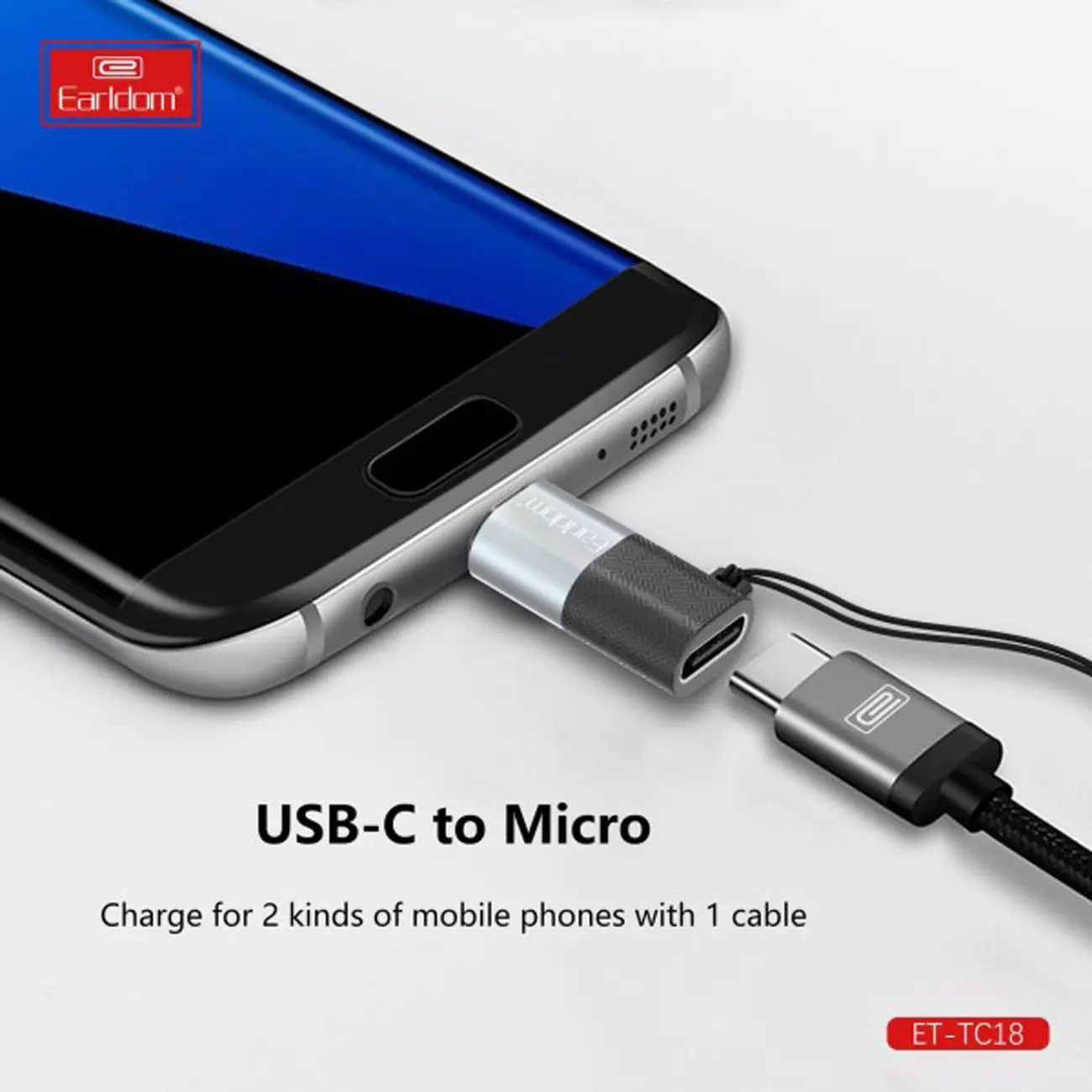 مبدل تایپ سی به میکرو ارلدام TC18