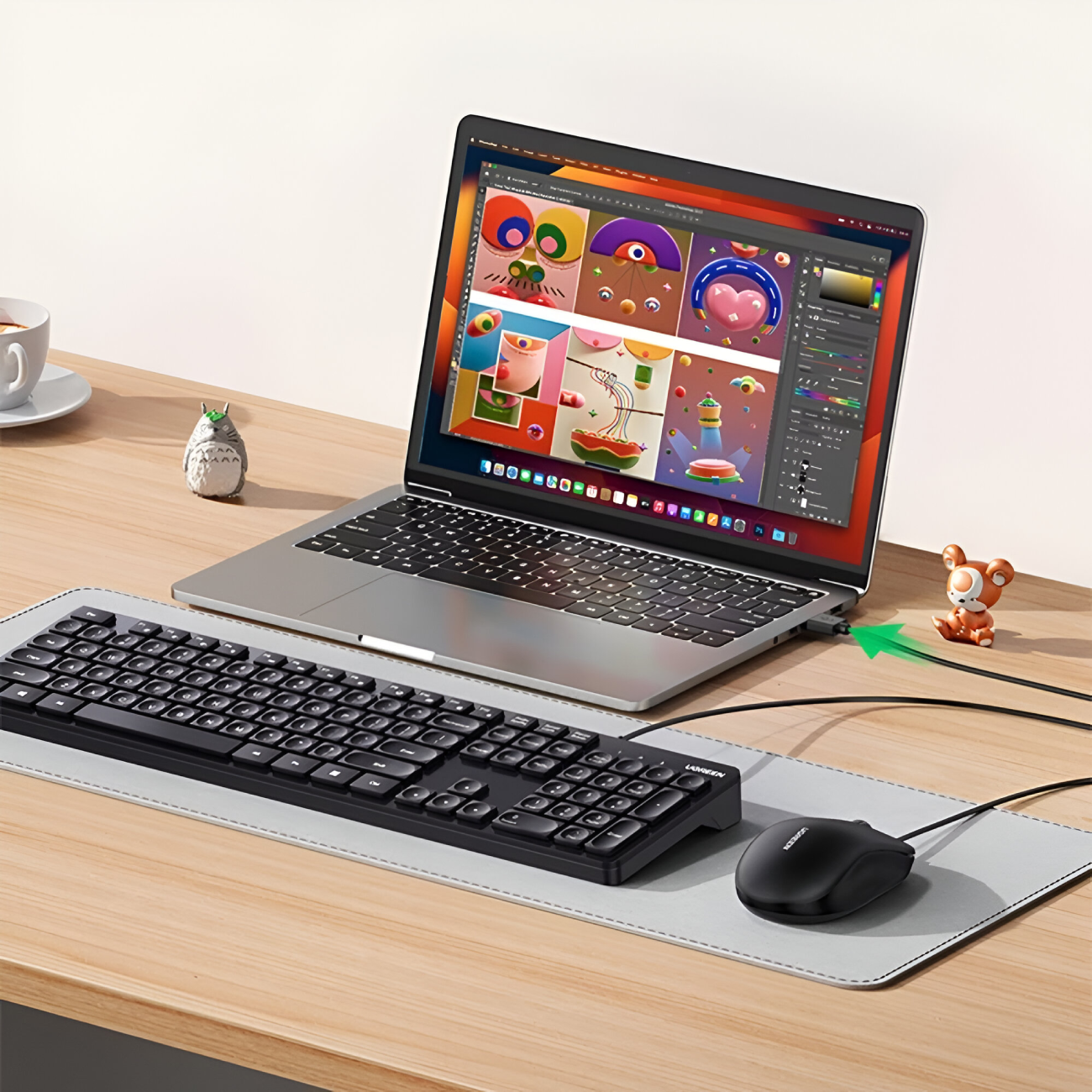 کیبورد سیمی USB یوگرین KU004 90875