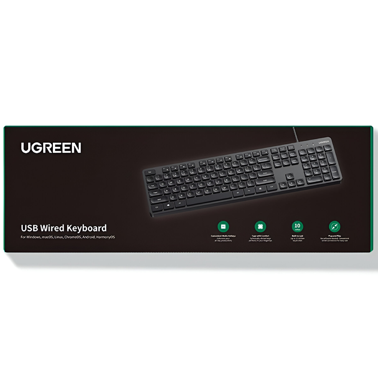 کیبورد سیمی USB یوگرین KU004 90875