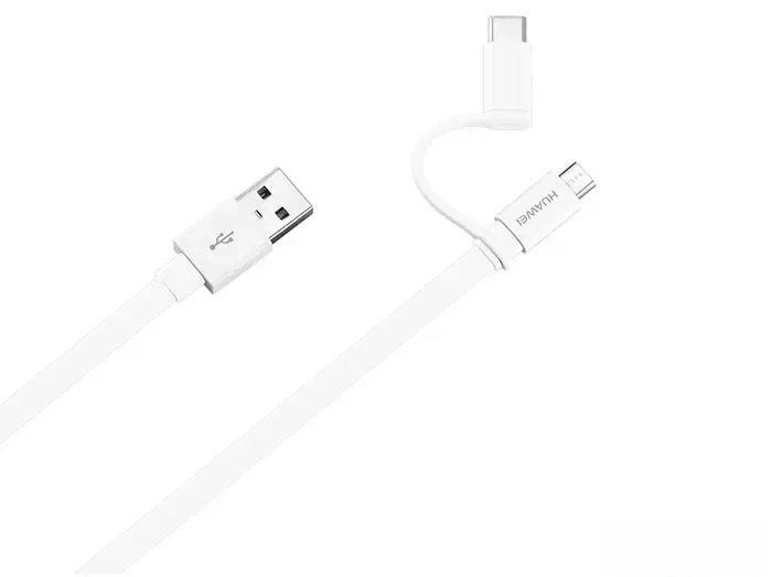 کابل شارژ و انتقال داده دو سر اصلی هواوی Huawei AP55S Micro USB And Type-C Cable