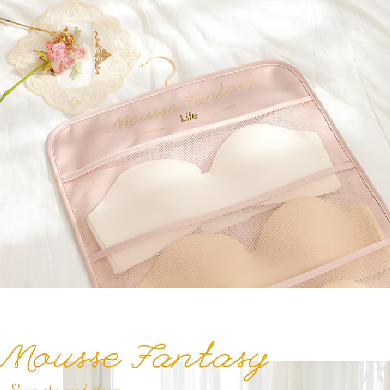 کاور آویز نظم دهنده لباس زیر و جوراب دوطرفه Mousse Fantasy