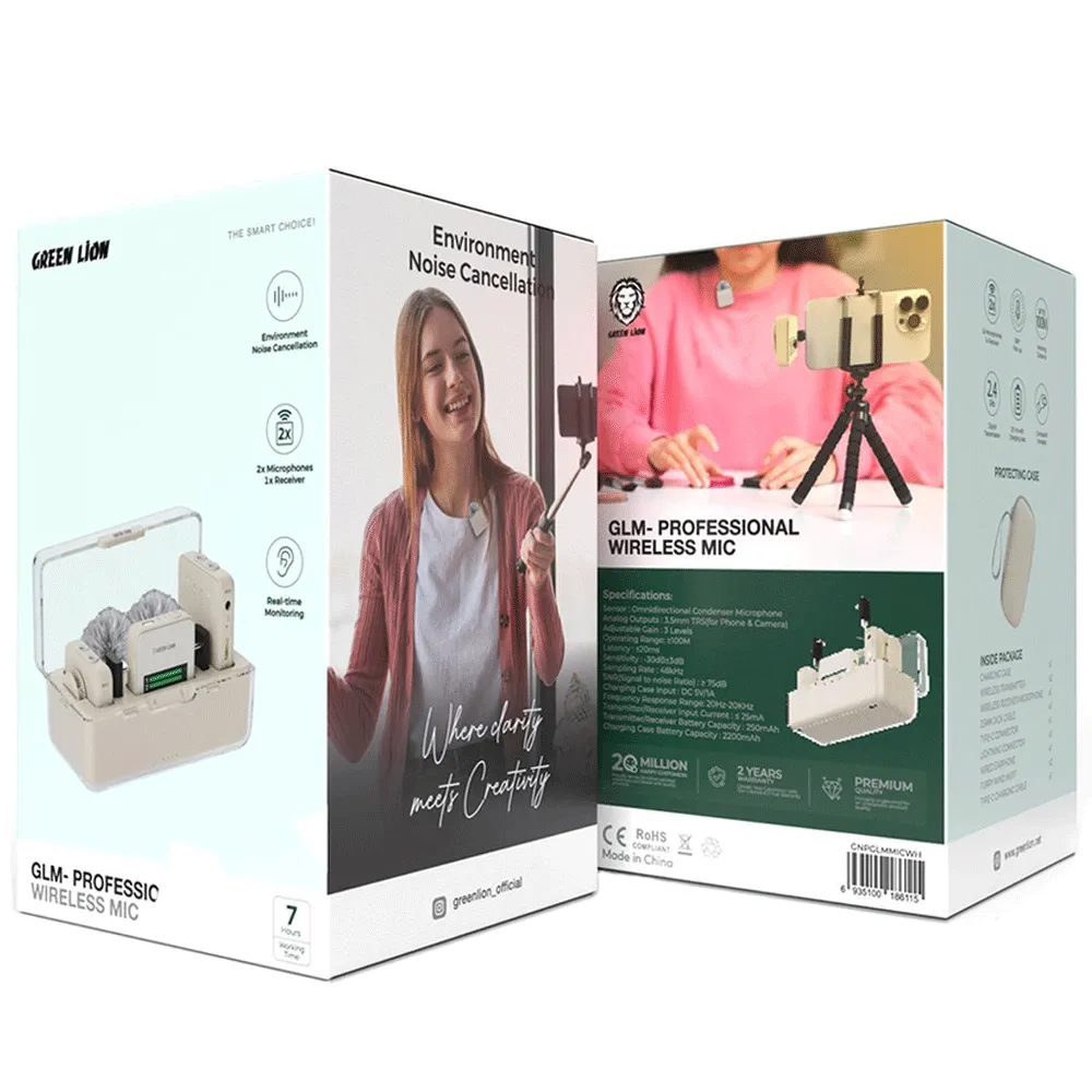 میکروفون وایرلس حرفه ای گرین لاین GNPGLMMICBK