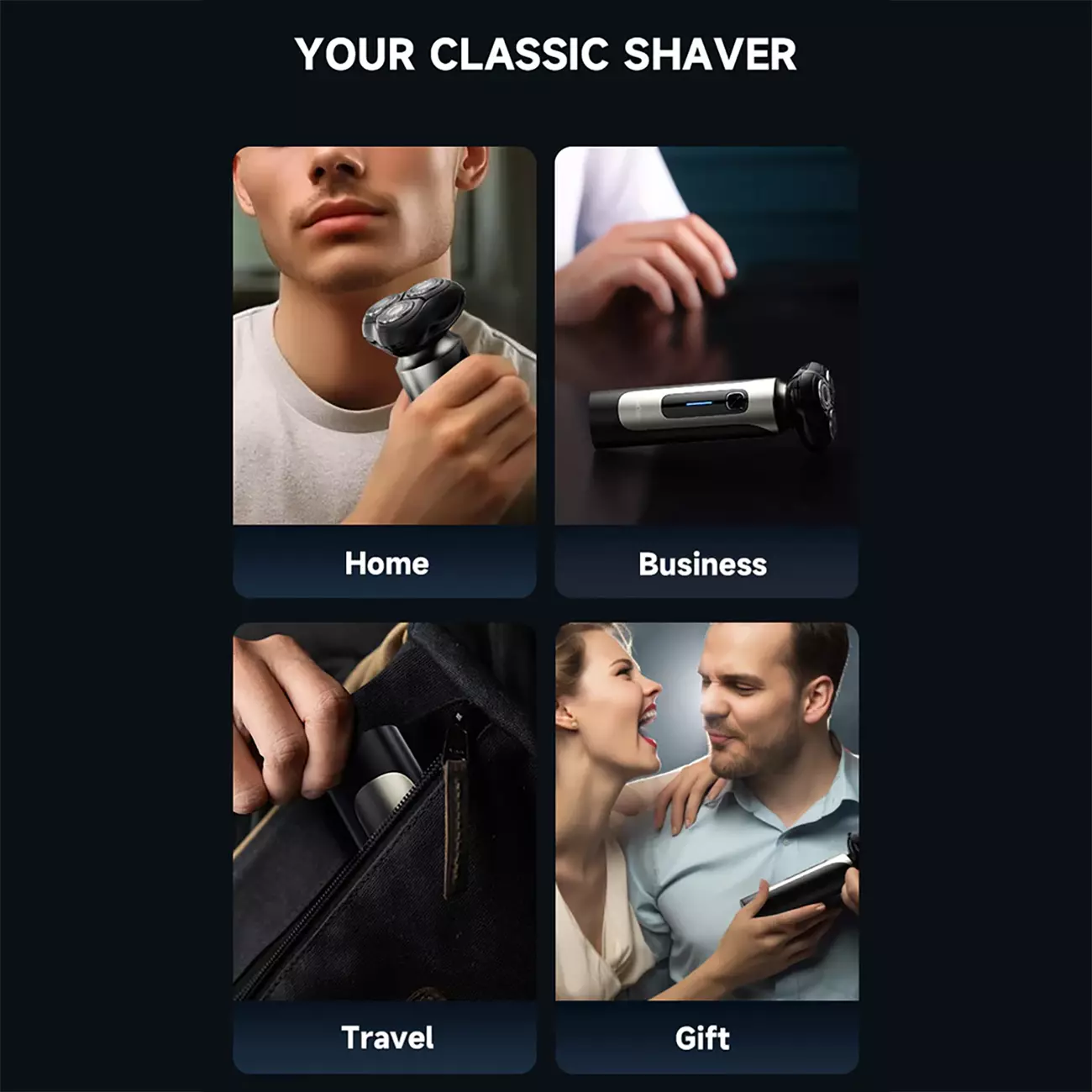 ریش تراش شارژی ضد آب اِنچن شیائومی Blackstone 8