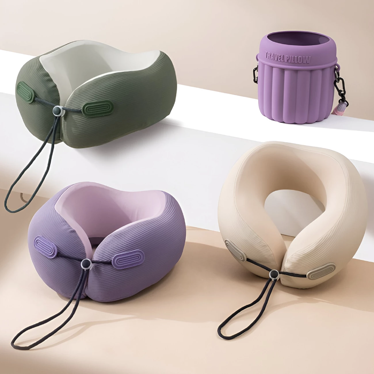 بالش گردنی طبی یو شکل مموری فوم جوردن و جودی PT059