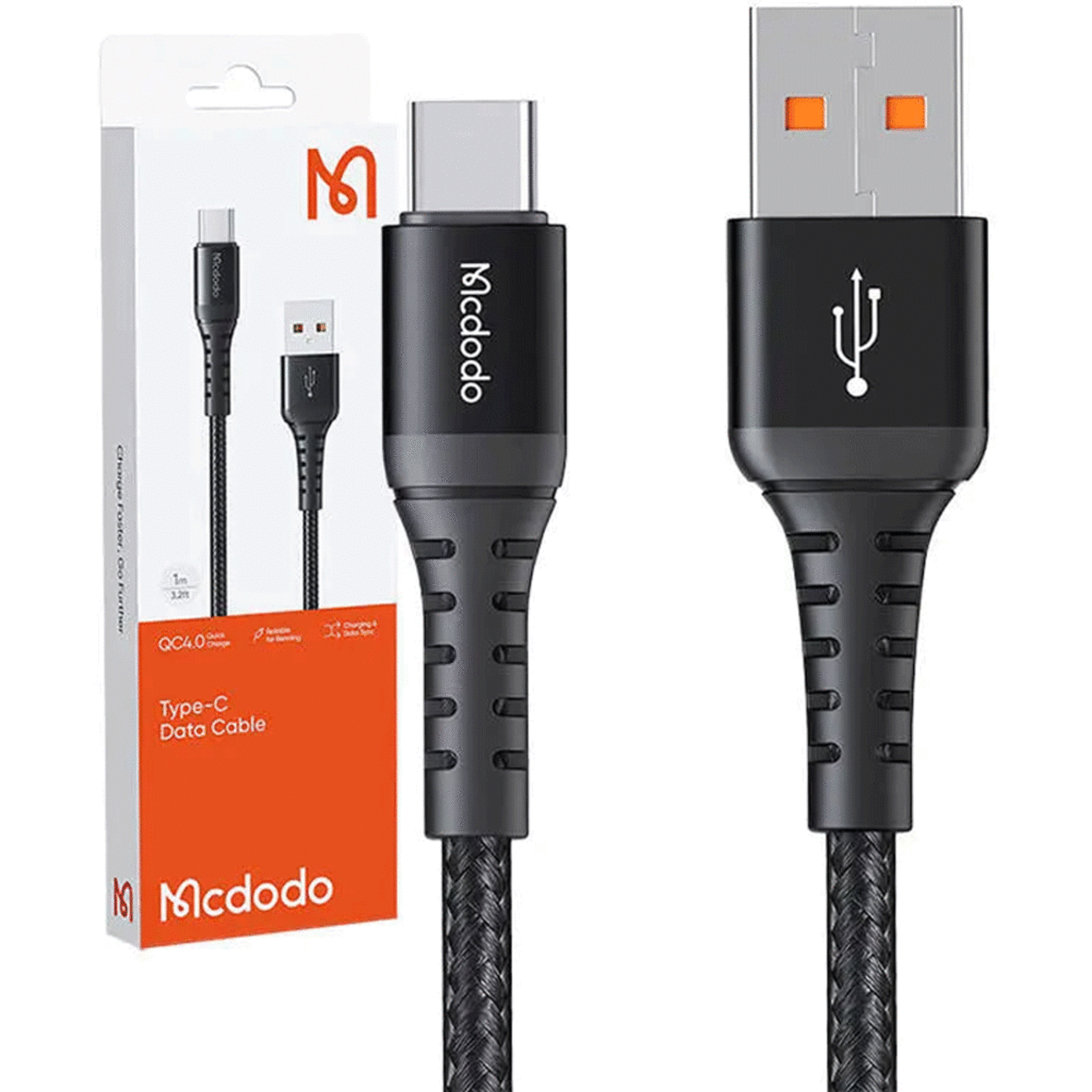 کابل شارژ سریع یو‌اس‌بی به تایپ‌سی 60 وات 3 آمپر 3 متری مک دودو CA-227