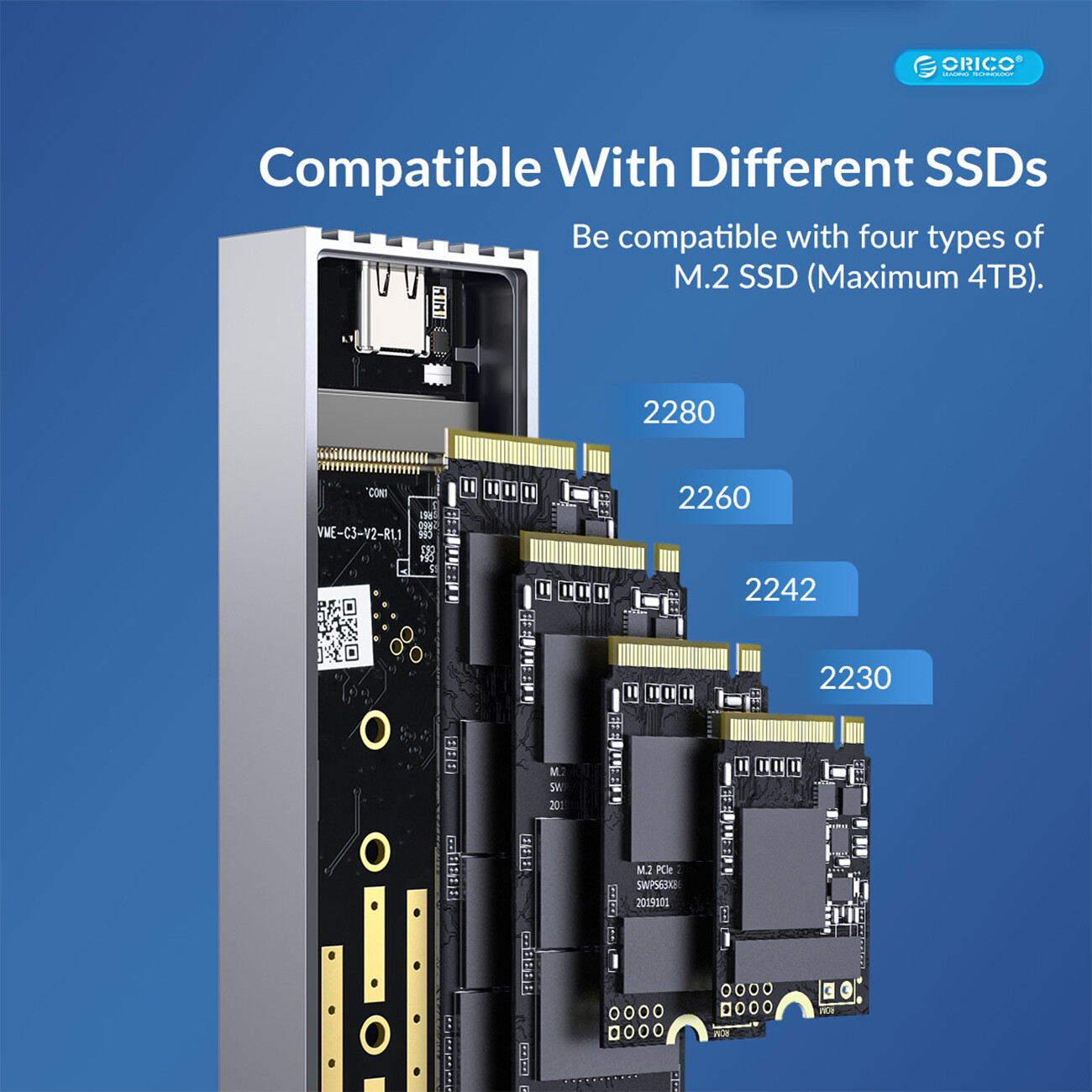 باکس هارد اس اس دی M.2 NVMe اوریکو
