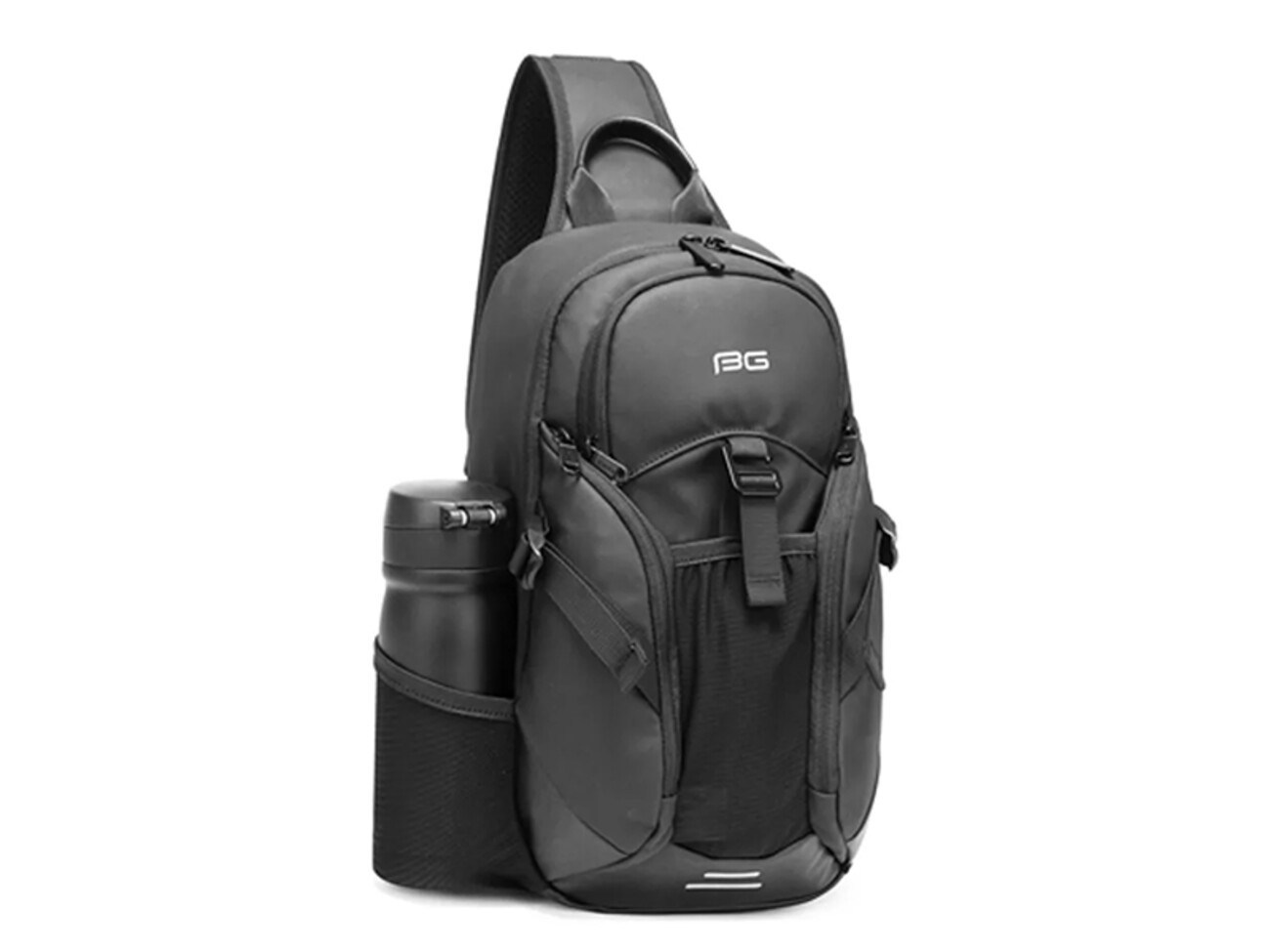خرید کوله تک بند ضد آب یو اس بی دار بنج Bange BG-77120 Men Waterproof Crossbody Chest Bag with USB