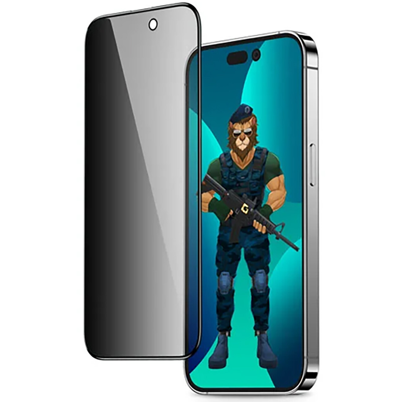 گلس حریم شخصی آیفون 14 پلاس گرین GN3DPPY14M