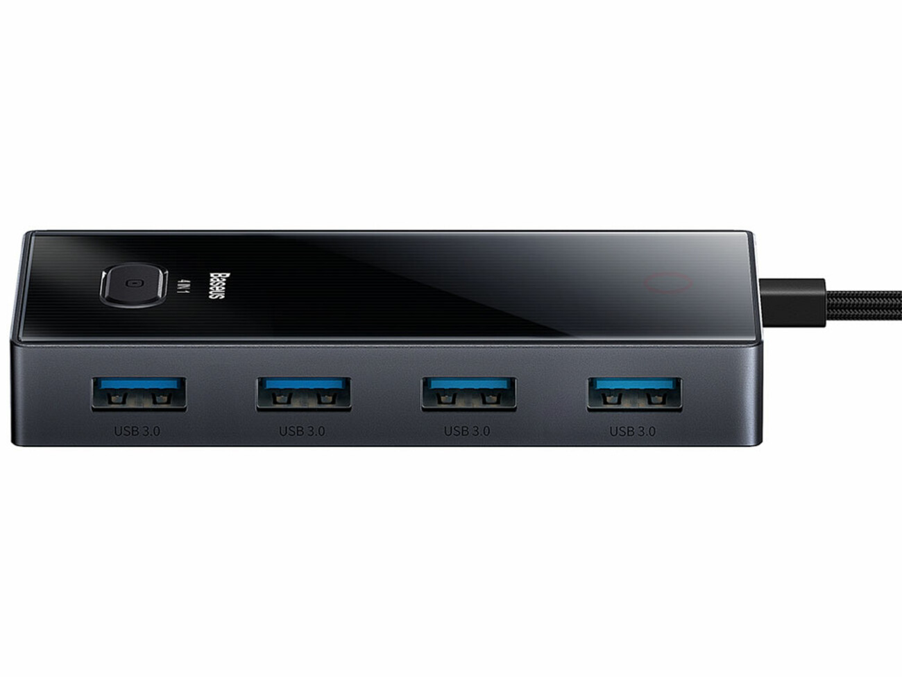 هاب تایپ سی چهار پورت یو اس بی بیسوس Baseus WKYY030013 4 in 1 USB-C / Type-C to USB3.0x4 HUB Adapter