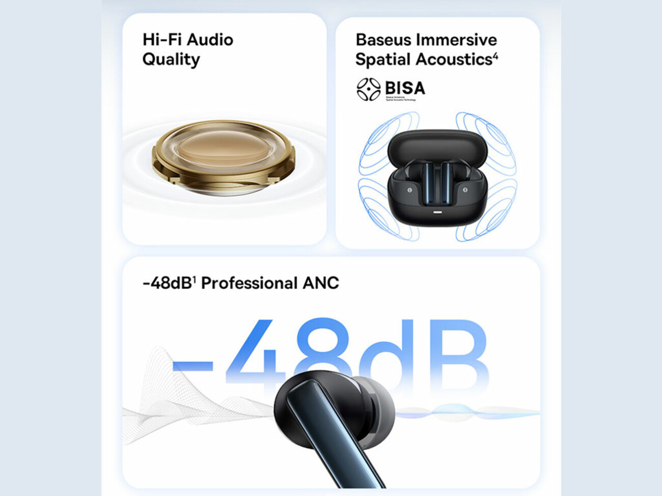 هندفری بلوتوثی 5.3 بیسوس BASEUS Bowie M2S True Wireless Earphones NGTW350101