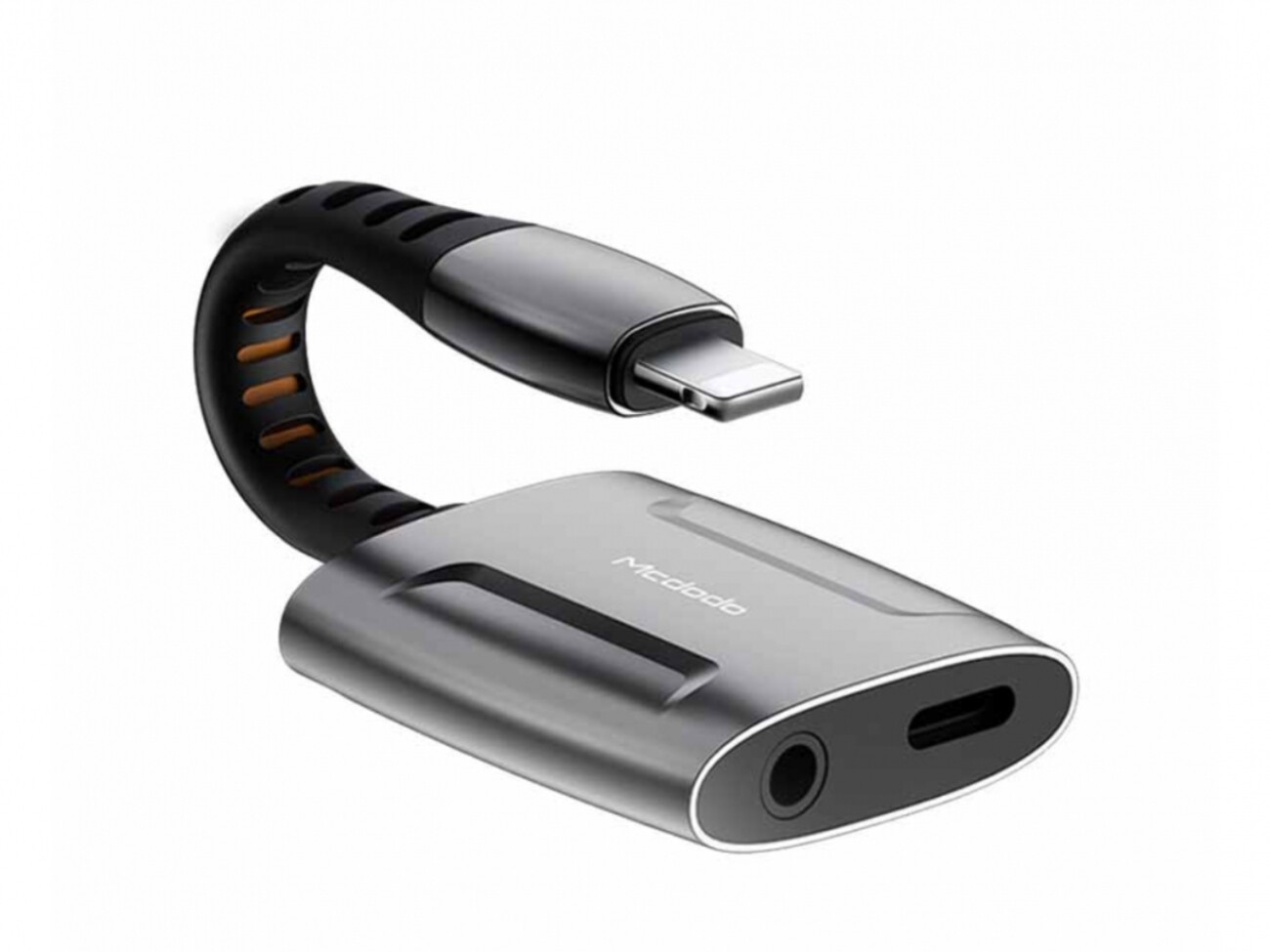مبدل لایتنینگ به لایتنینگ و جک 3.5mm مکدودو CA-6340 Mcdodo Dual Port Lightning To Lightning+ jack 3.5mm Transmission