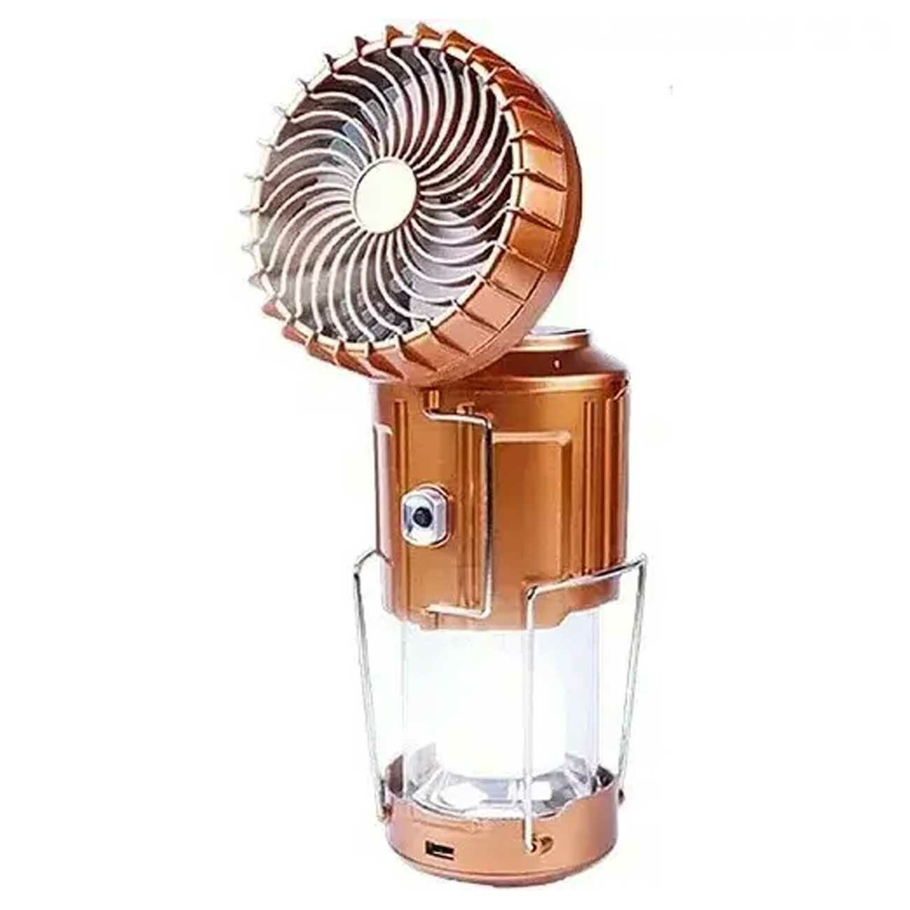 چراغ کمپینگ و پنکه شارژی قابل حمل اسمایلینگ‌شارک