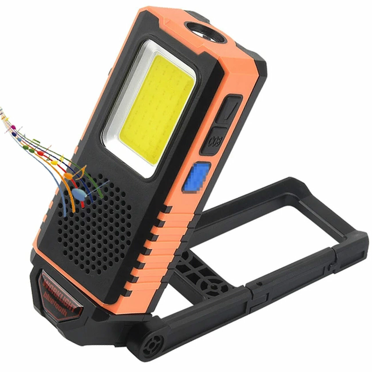 چراغ قوه شارژی اسپیکردار بلوتوثی اسمایلینگ شارک QX-027D