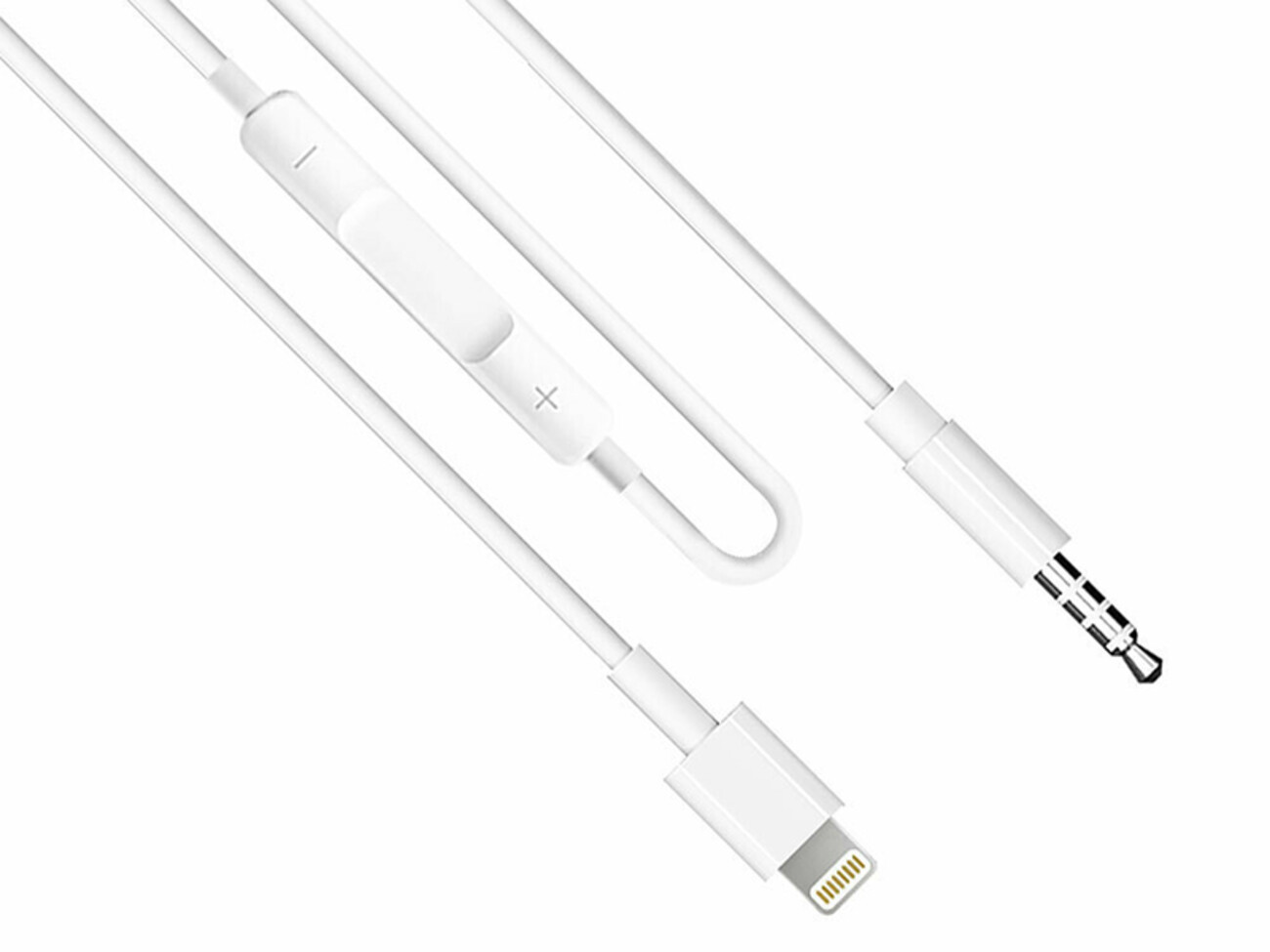 کیفیت کابل صدای جک 3.5 میلی‌متری به لایتنینگ یک متری ارلدام Earldom ET-AUX42 Stereo AUX Cable