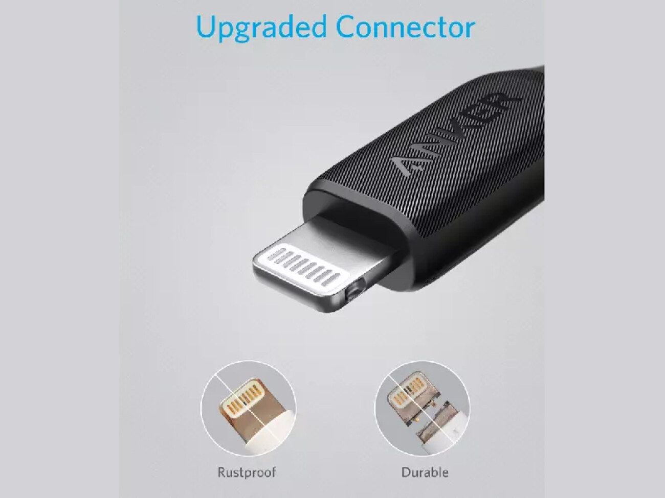 کابل شارژ سریع یو اس بی به لایتنینگ 2.4 آمپر 90 سانتی‌متری انکر Anker Powerline III Lightning Cable-A8812H11